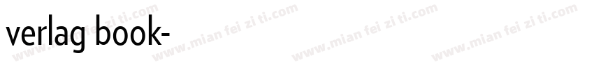 verlag book字体转换